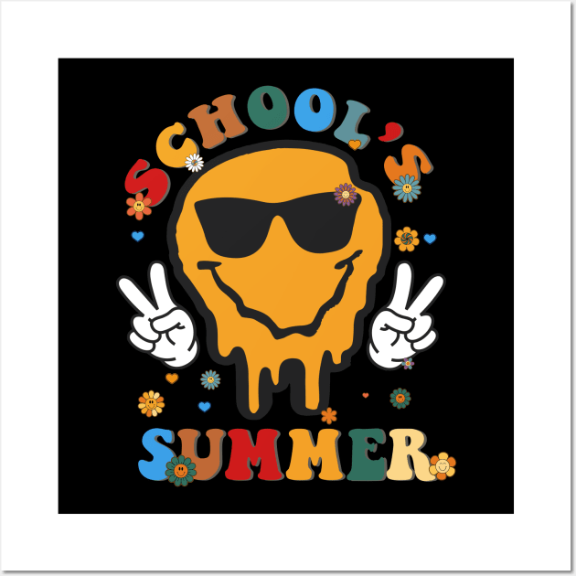 Last Day Of School Schools Out For Summer Teacher Wall Art by marisamegan8av